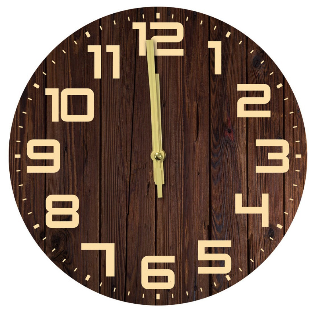 Wanduhr im rustic Holzdesign Brehn