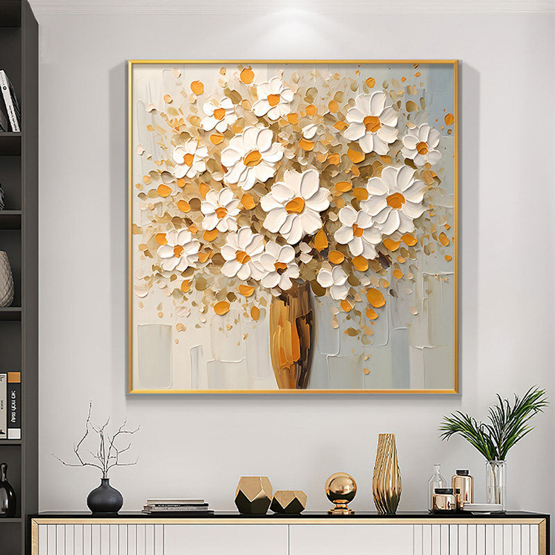 Florales Bouquet Leinwand-Kunstwerk für Innenräume