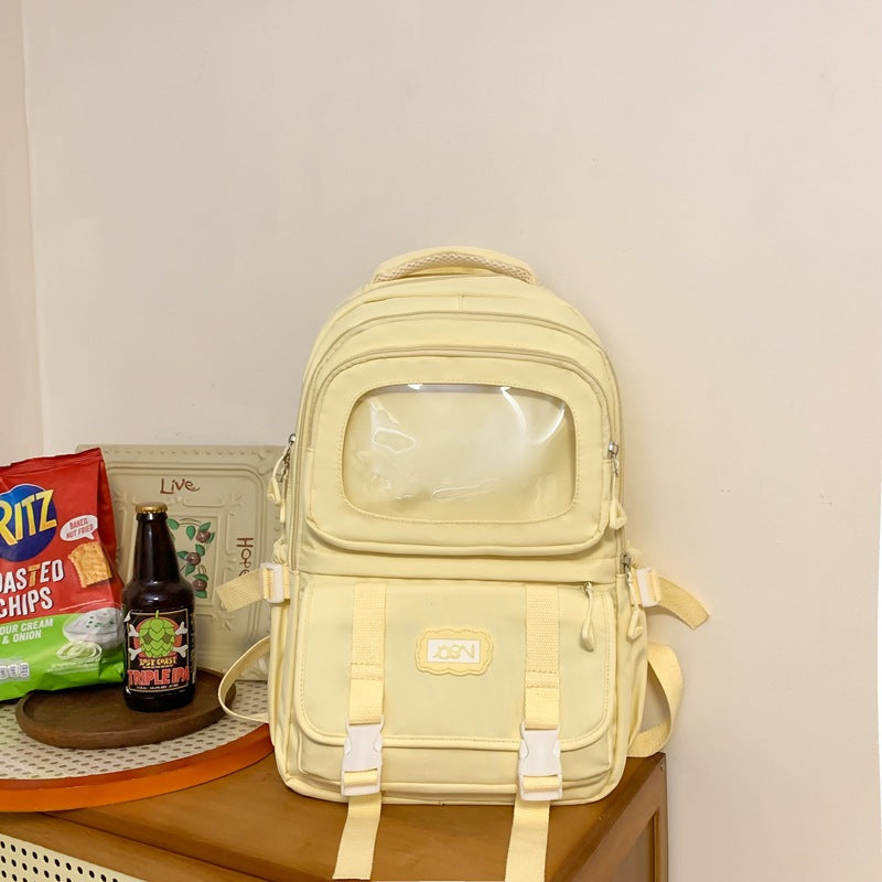 Multifunktionaler transparenter Schulrucksack