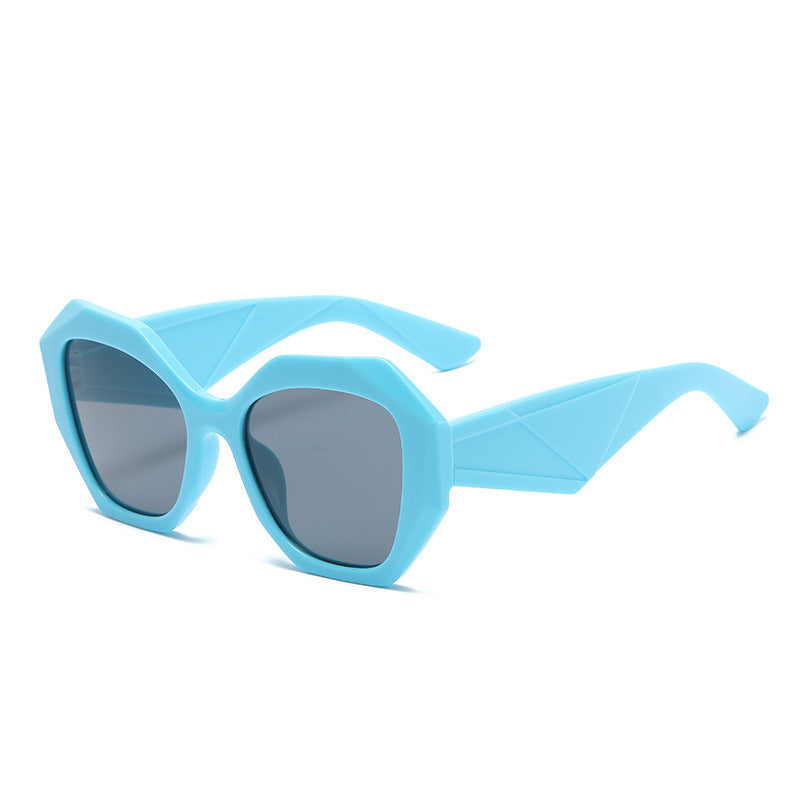 Damen außergewöhnliche polygonale Sonnenbrille Brehn