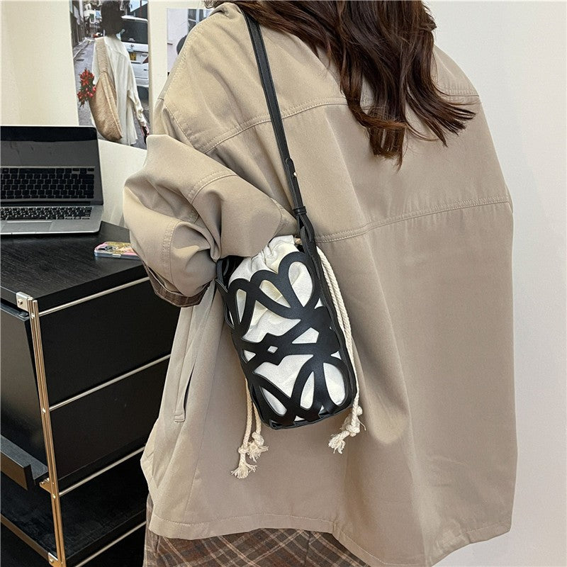 WoElegant gemusterte Kordelzugtasche Brehn