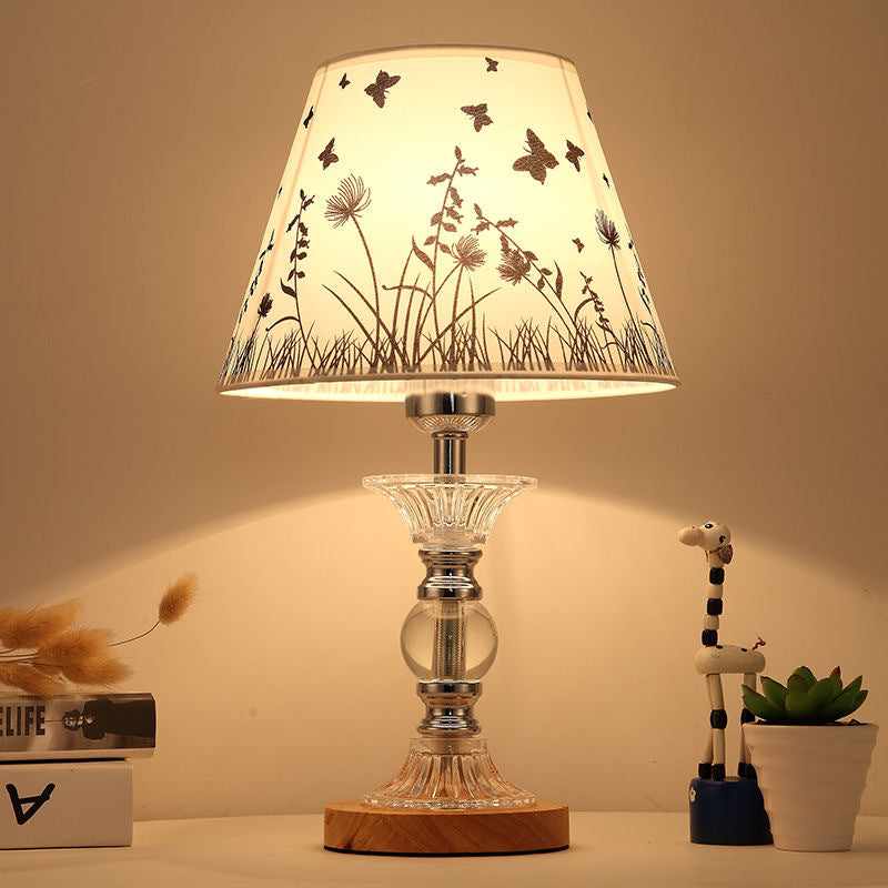 Dekorative Glas Schirm Tischlampe