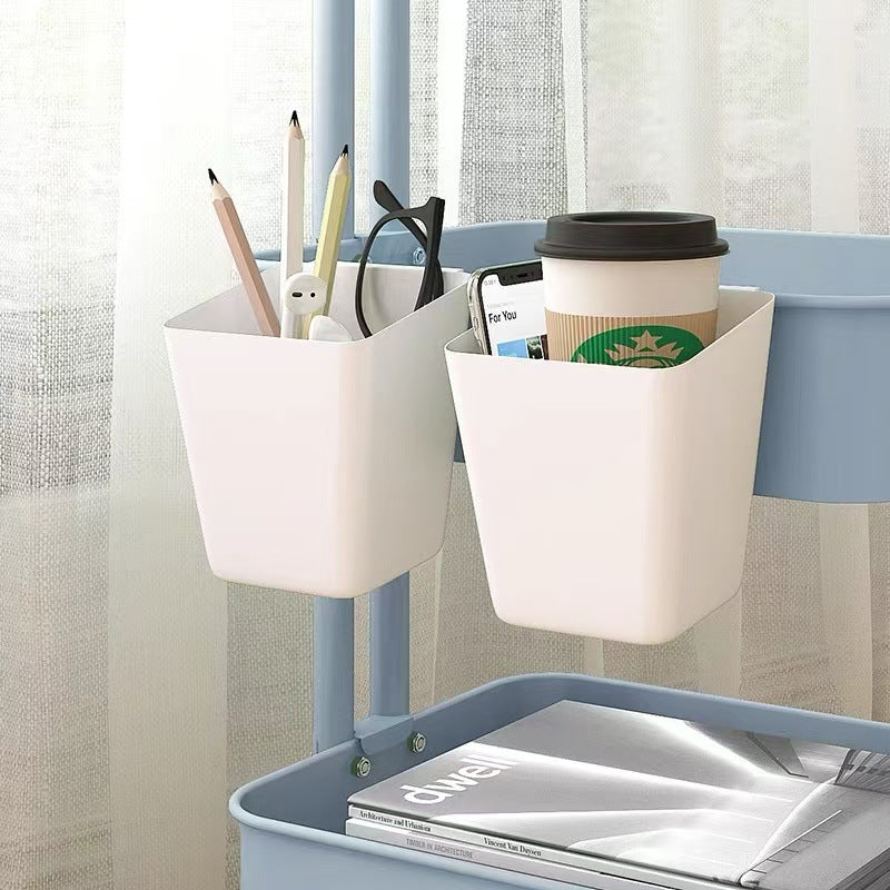Multifunktionaler schmaler Organizer-Becher aus Kunststoff für Schreibtisch und Bad
