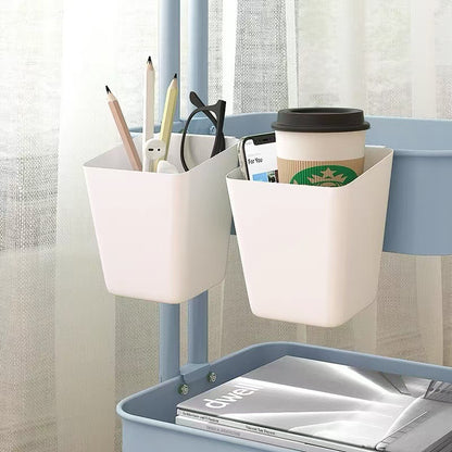 Multifunktionaler schmaler Organizer-Becher aus Kunststoff für Schreibtisch und Bad