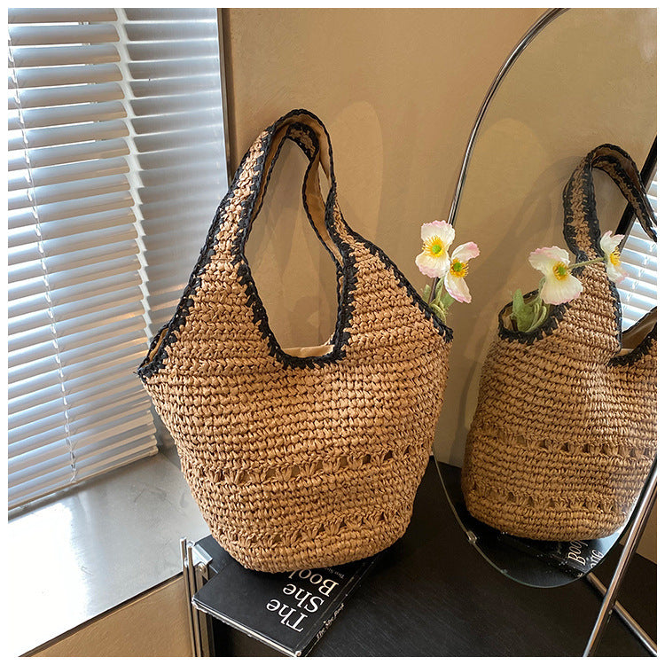 Handgefertigte Alltags-Tasche mit Authentischem Gewebemuster Brehn