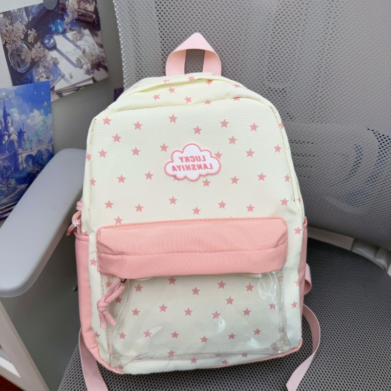 Bequemer Rucksack mit Sternmuster