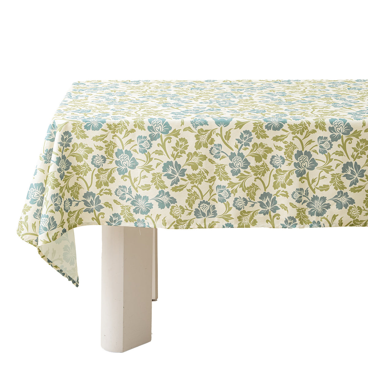 Rechteckige Tischdecke im Landhausstil aus Baumwollmischgewebe mit floralem Allover-Print Brehn