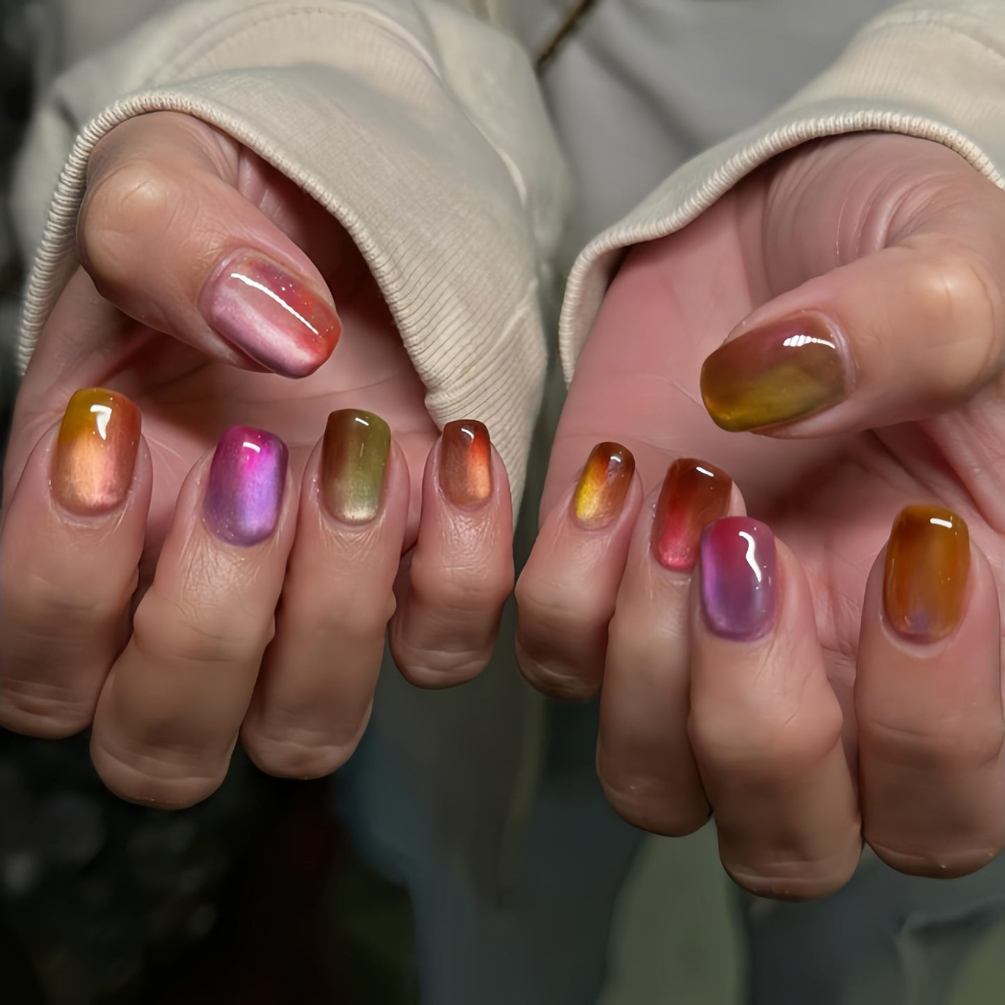 Gradient Ombre Press-On Nagelkollektion Brehn