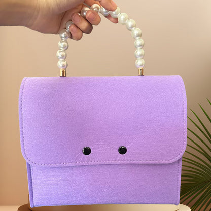 Stylische Perlenhandgriff Brehn Handtasche