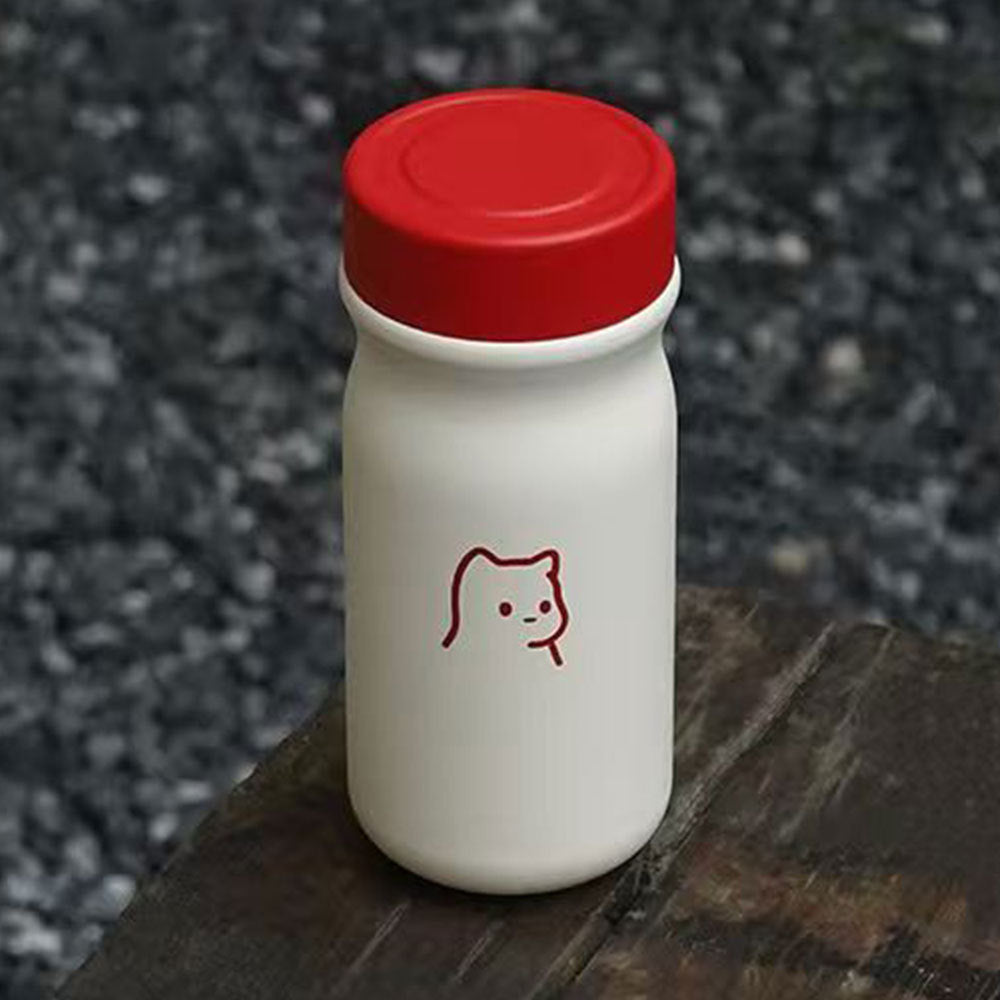 Damen Isoliertrinkflasche mit sicherem Klappdeckel und stylischem Tiermotiv Brehn