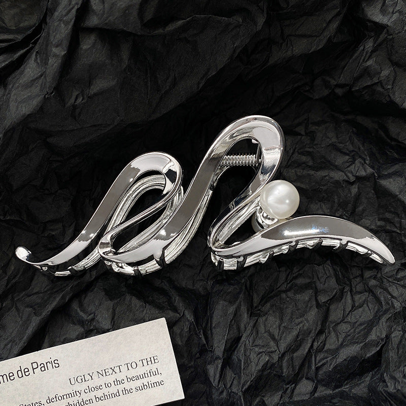 Elegante Wellen-Design Haarklammer Brehn