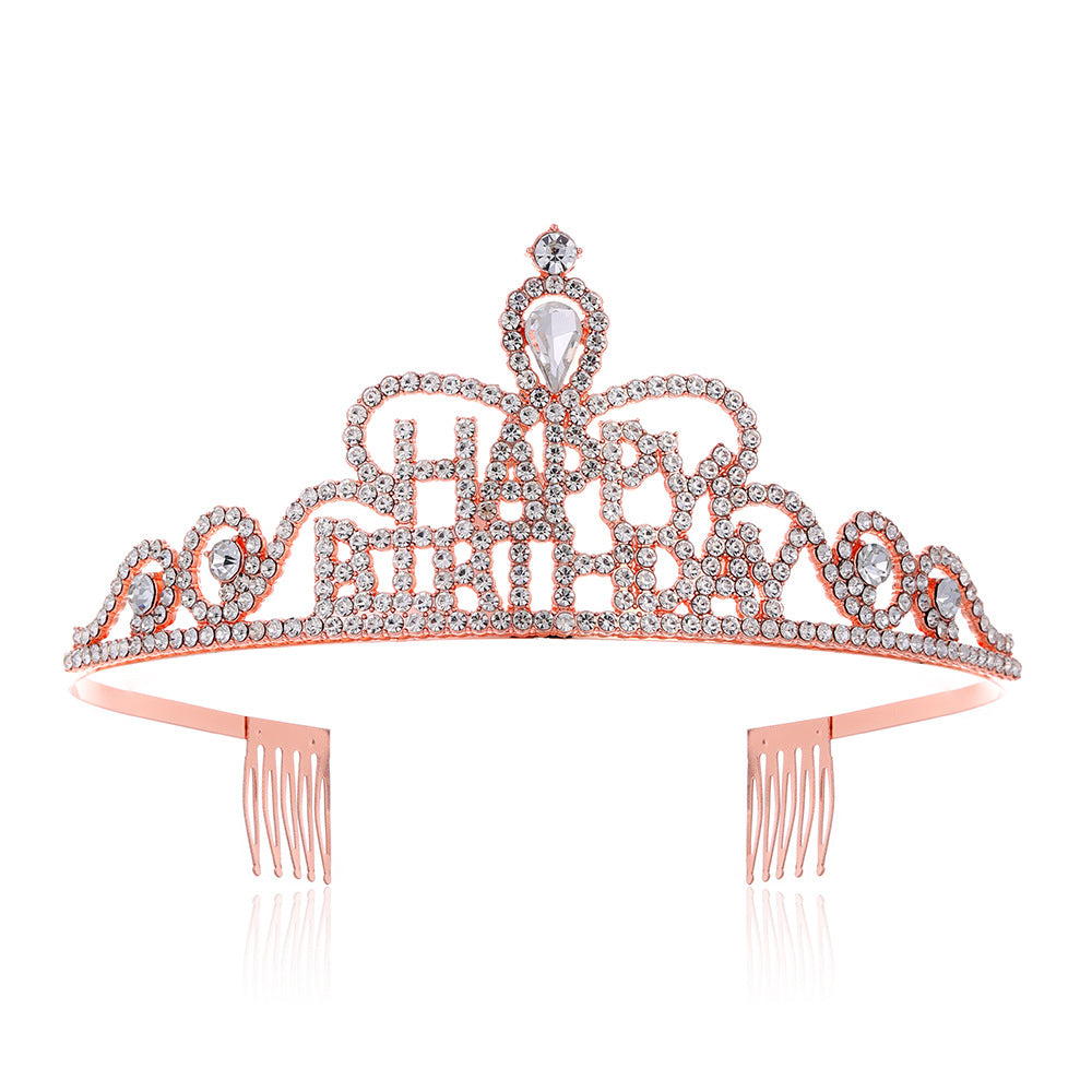 Damen Funkenkrone mit „Happy Birthday“ Schriftzug Brehn