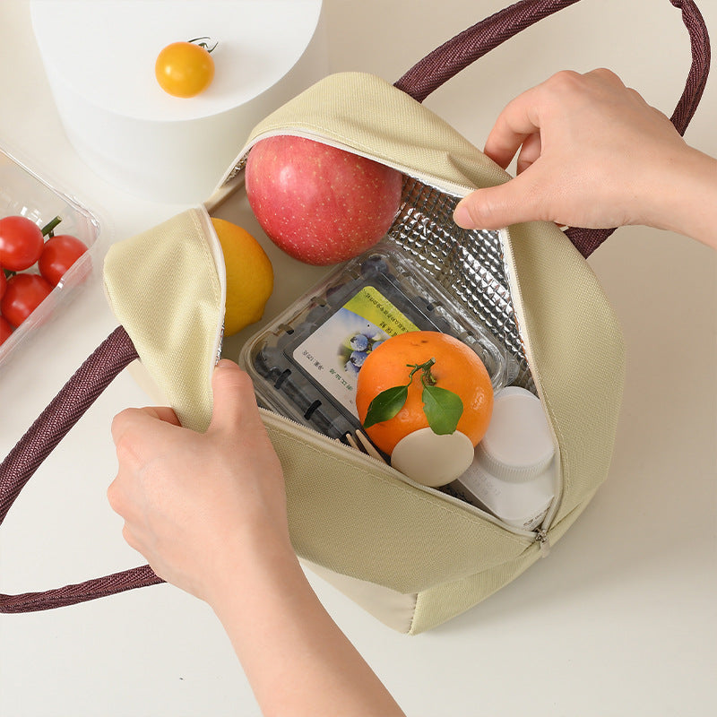 Süße tierische isolierte Lunch-Tasche Brehn