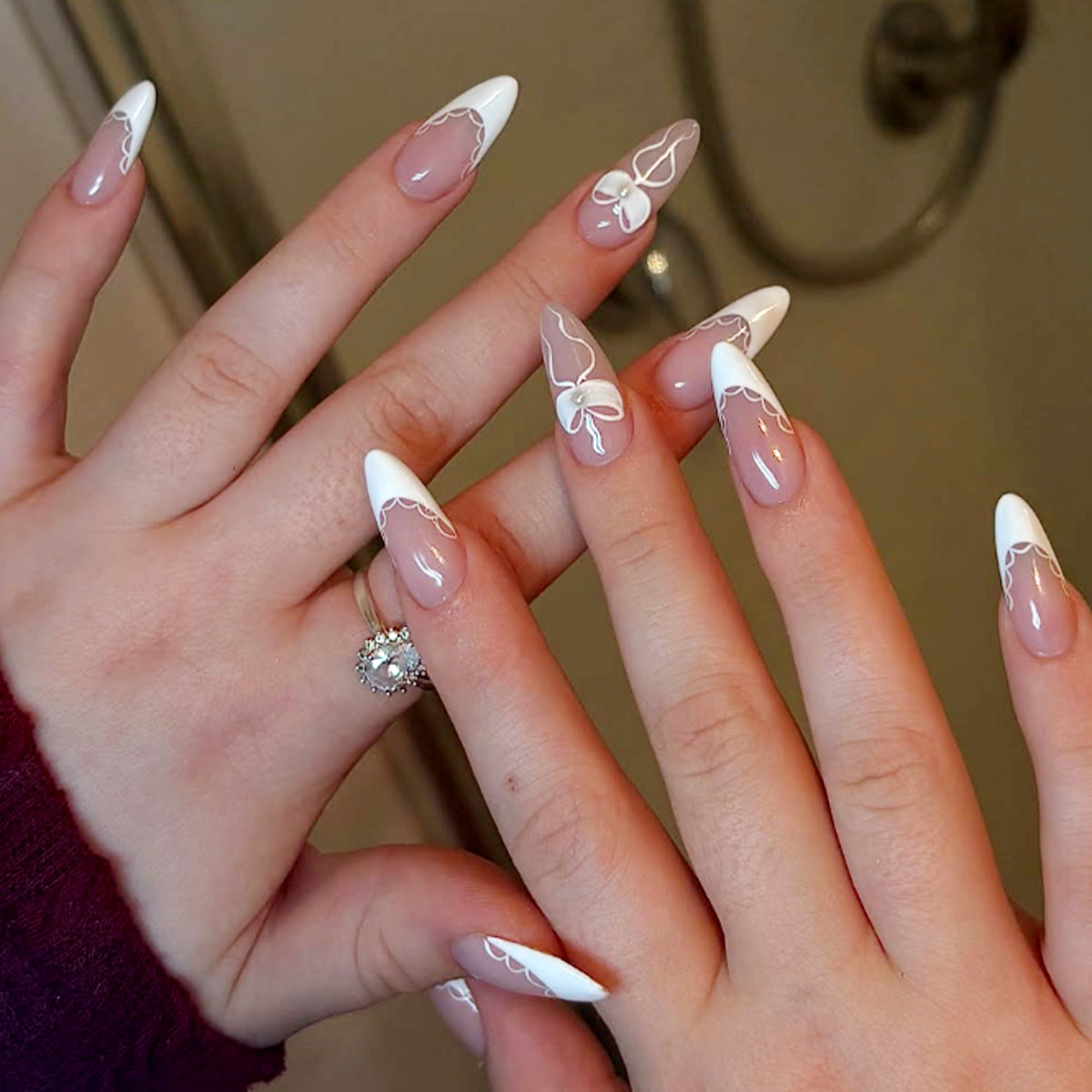 Premium dekoratives Press-On Nagelkunst Set