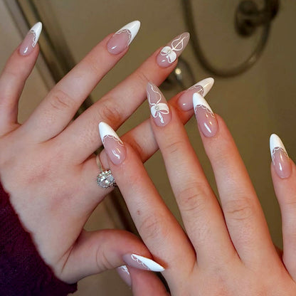 Premium dekoratives Press-On Nagelkunst Set