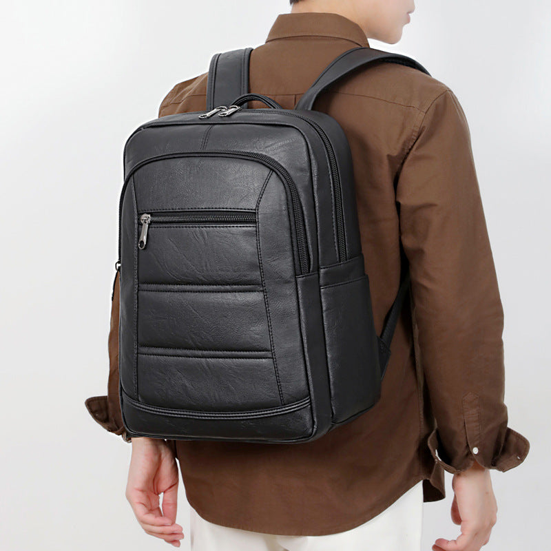 Eleganter Rucksack Aus Robustem Kunstleder mit Intelligentem Fächersystem Brehn