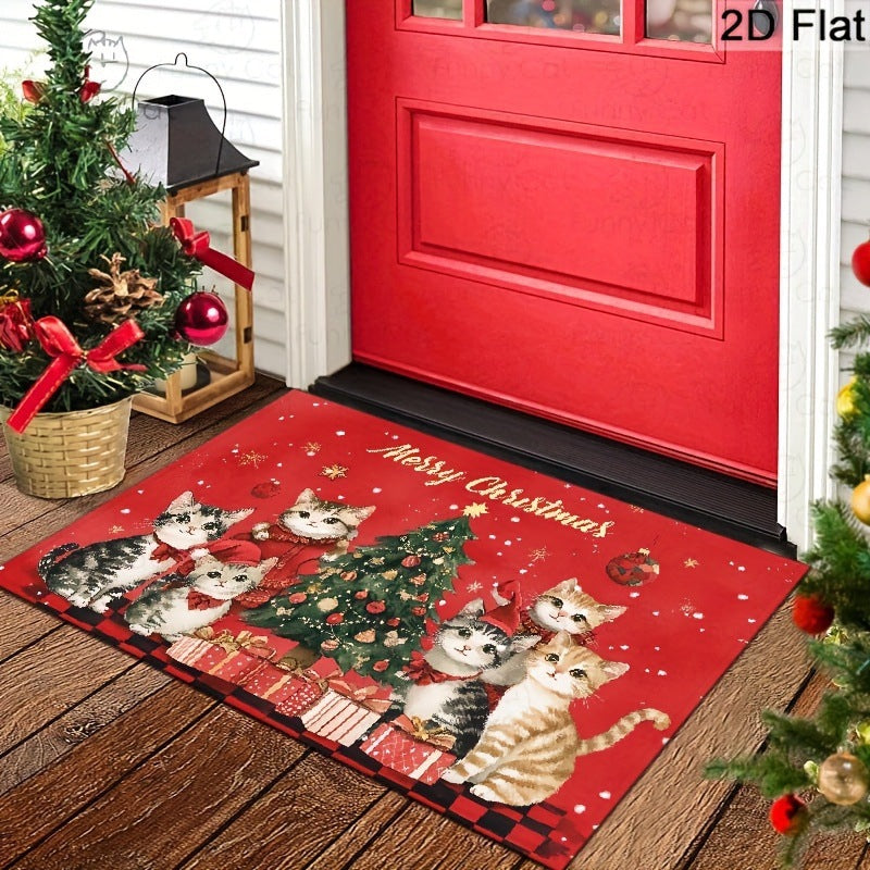 Weihnachtlich gestalteter Innenfußmatte