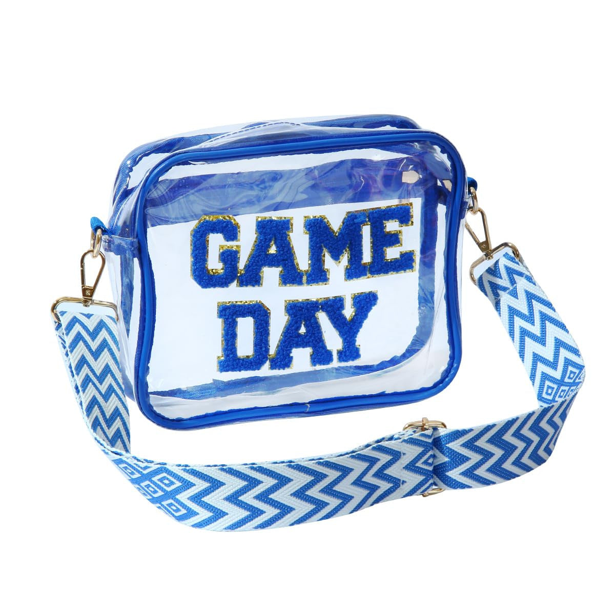 Transparente Umhängetasche mit Modischem Game Day Aufdruck Brehn