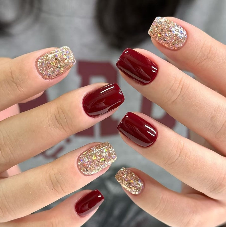 Glitzernde Acryl-Nagelkunst-Verstärkungen Brehn