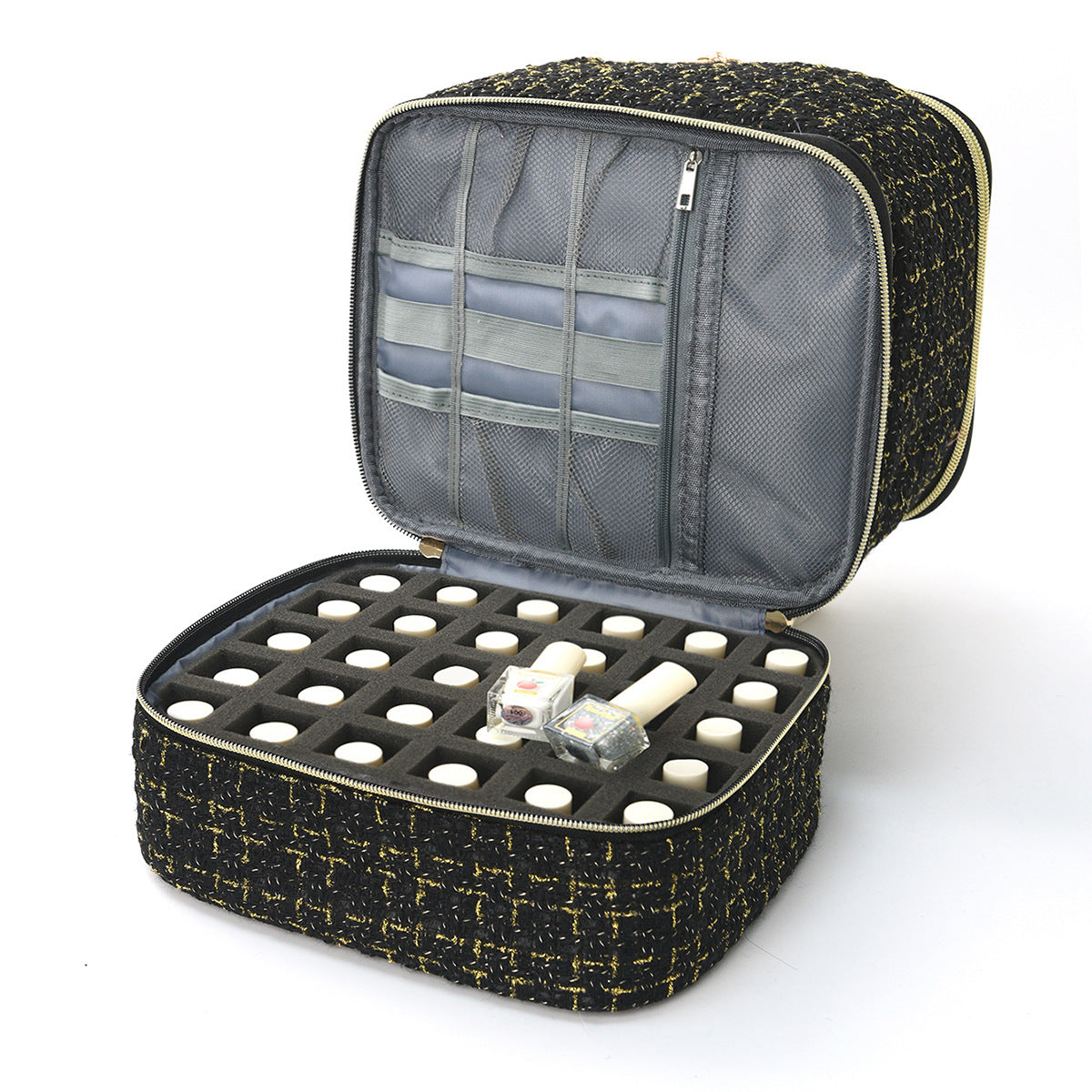 Kosmetik-Organizer-Tasche mit Elegantem Gewebe Brehn