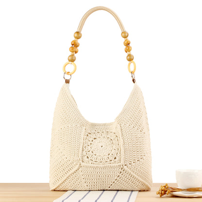 Handtasche mit Kunstvollem Häkelmuster Brehn