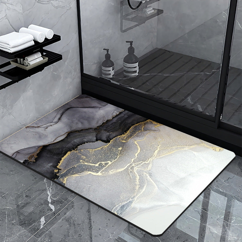 Luxus Marmor-Effekt Badematte Brehn