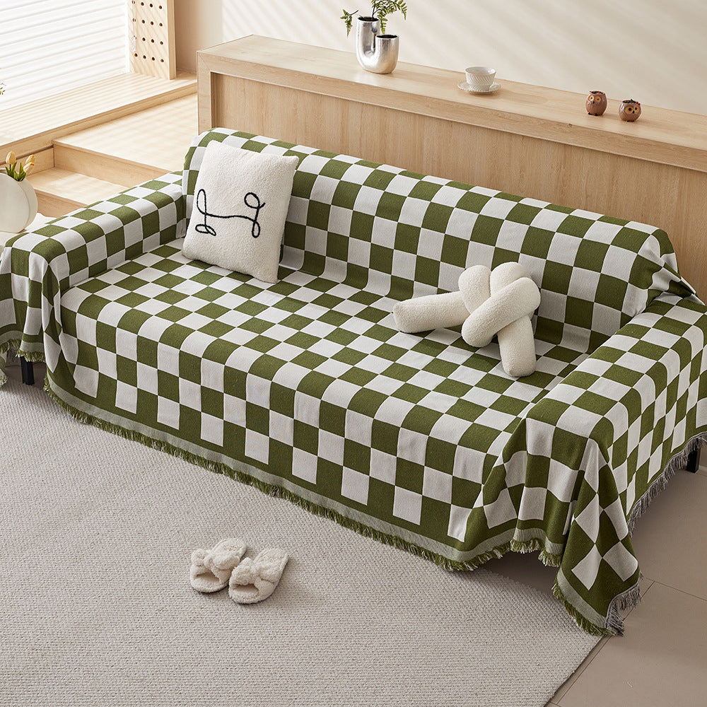 Schachbrettwurfdecke