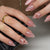 Premium Klebe-Press-On Nail Set mit Blumenmustern Brehn