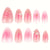Elegantes florales 3D Press-On Nagelset Brehn
