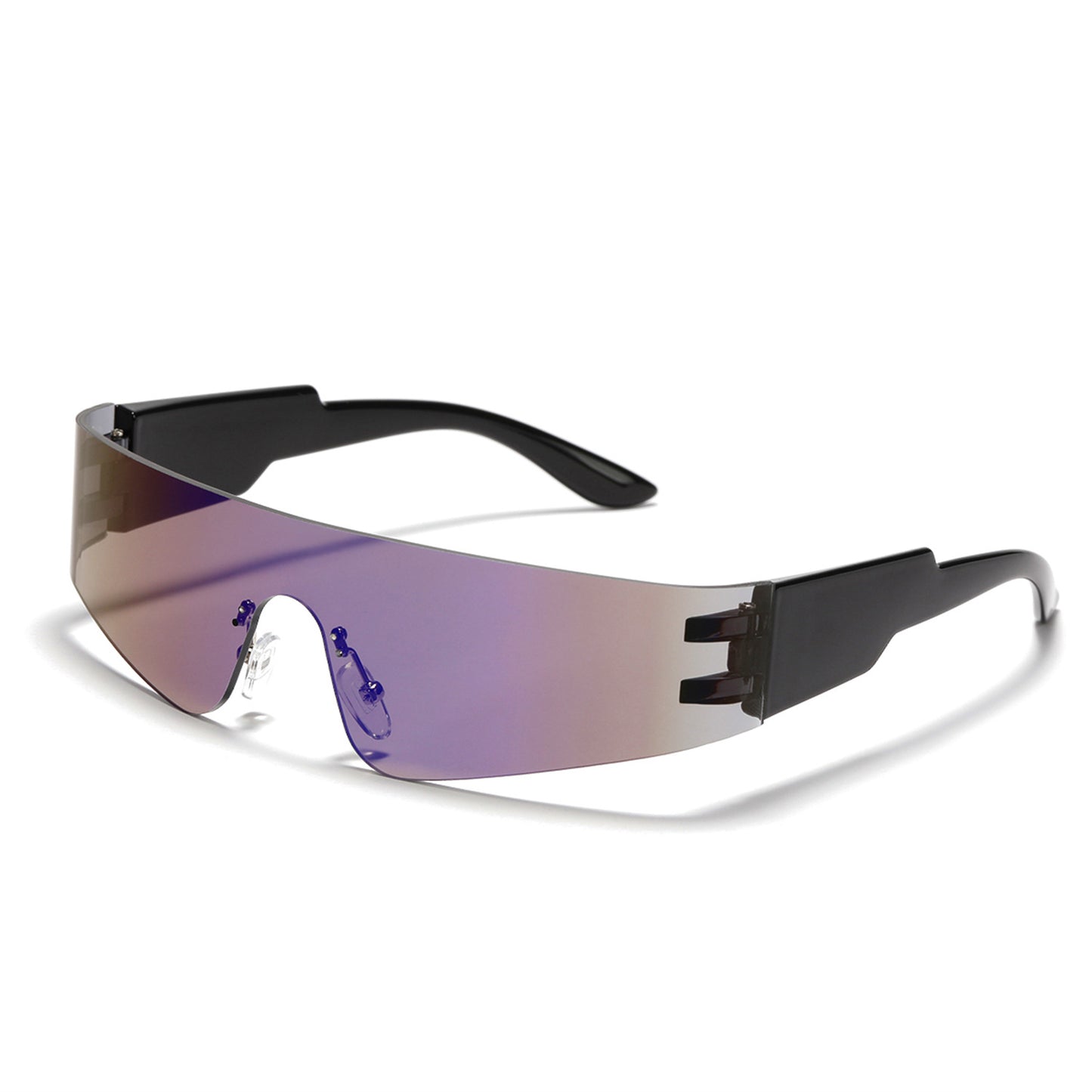 Damen futuristische Sport-Sonnenbrille mit optimalem UV-Schutz Brehn