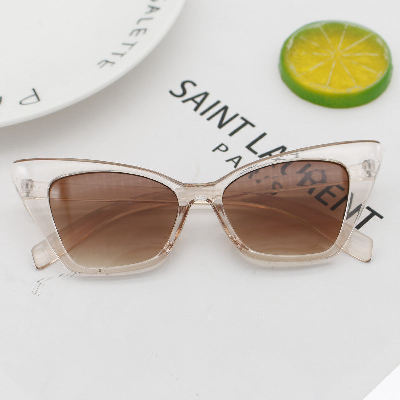 Damen Modische Cat-Eye Sonnenbrille mit hochwertiger Rahmenstruktur Brehn
