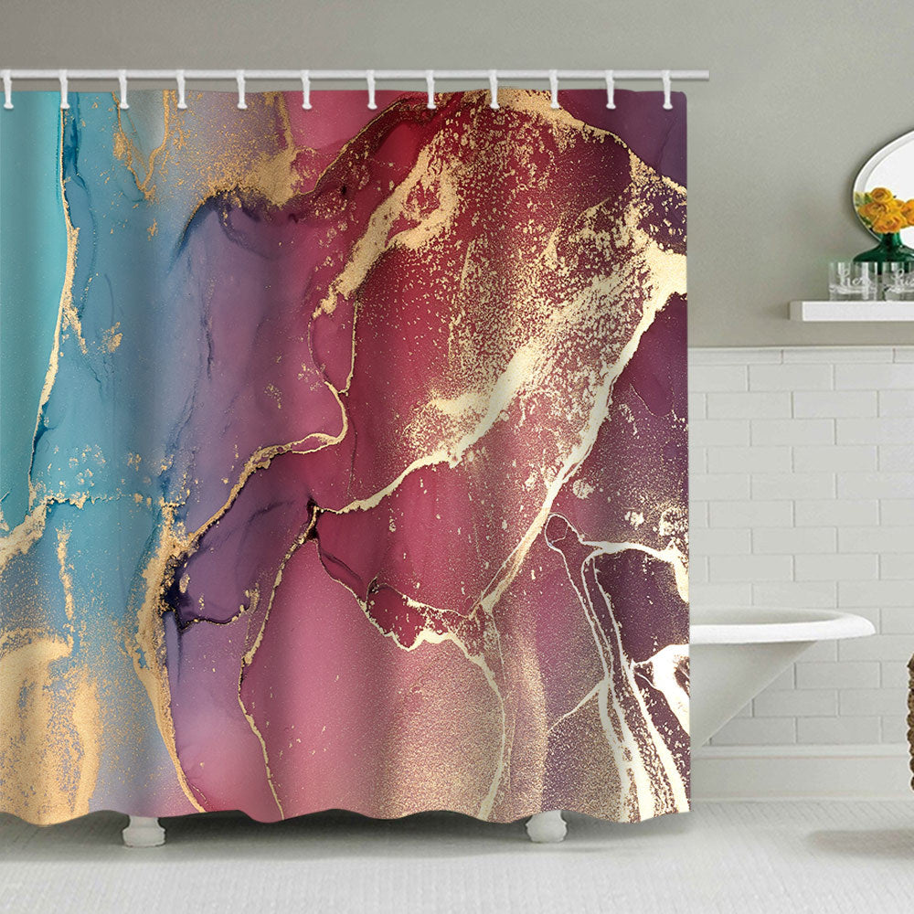 Künstlerisches Marmor Design Duschvorhang Brehn