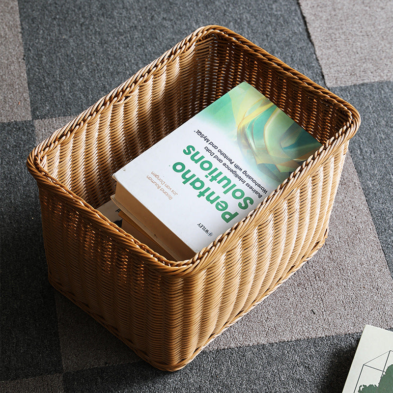Unisex Praktischer Aufbewahrungskorb aus hochwertigem Rattan Brehn