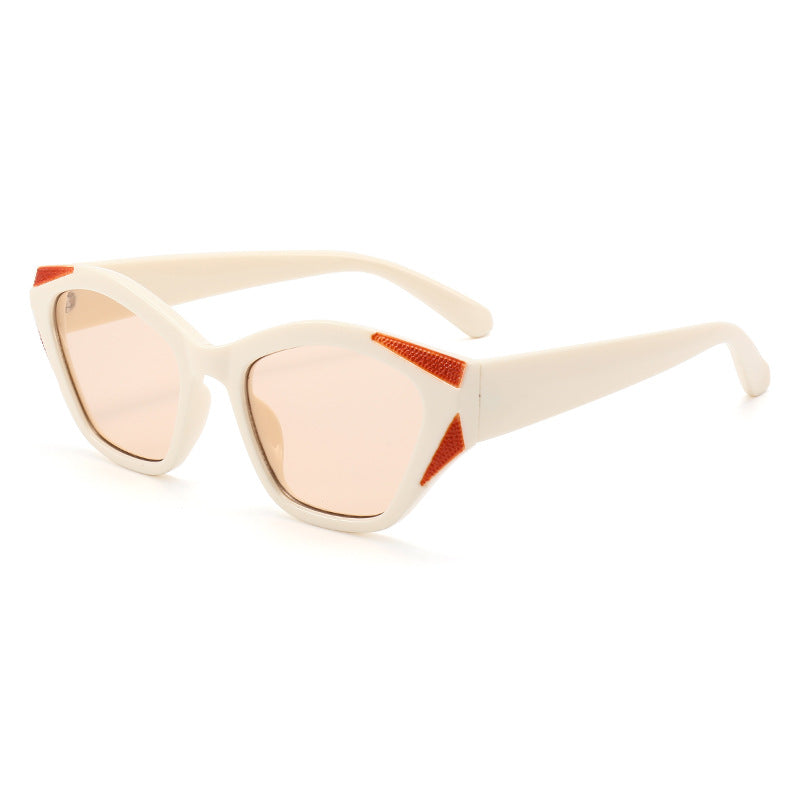 Damen modische oversized Sonnenbrille mit glitzernden Akzenten Brehn