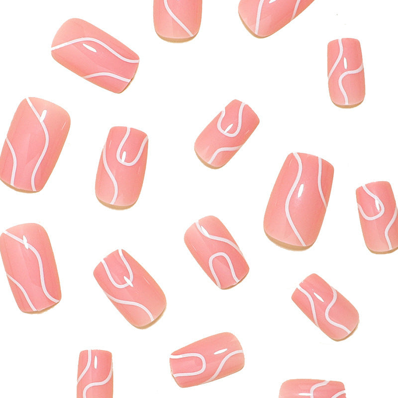 Künstlerisches Wellendesign Nagelkunst Brehn