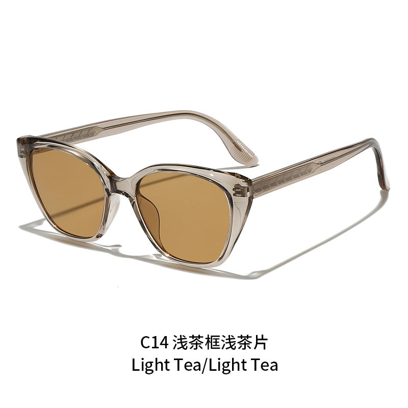 Damen modische Sonnenbrille im femininen Geometrie-Design Brehn