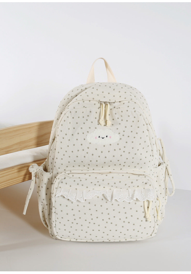 Adorable Sternen-Print Mini Schulrucksack