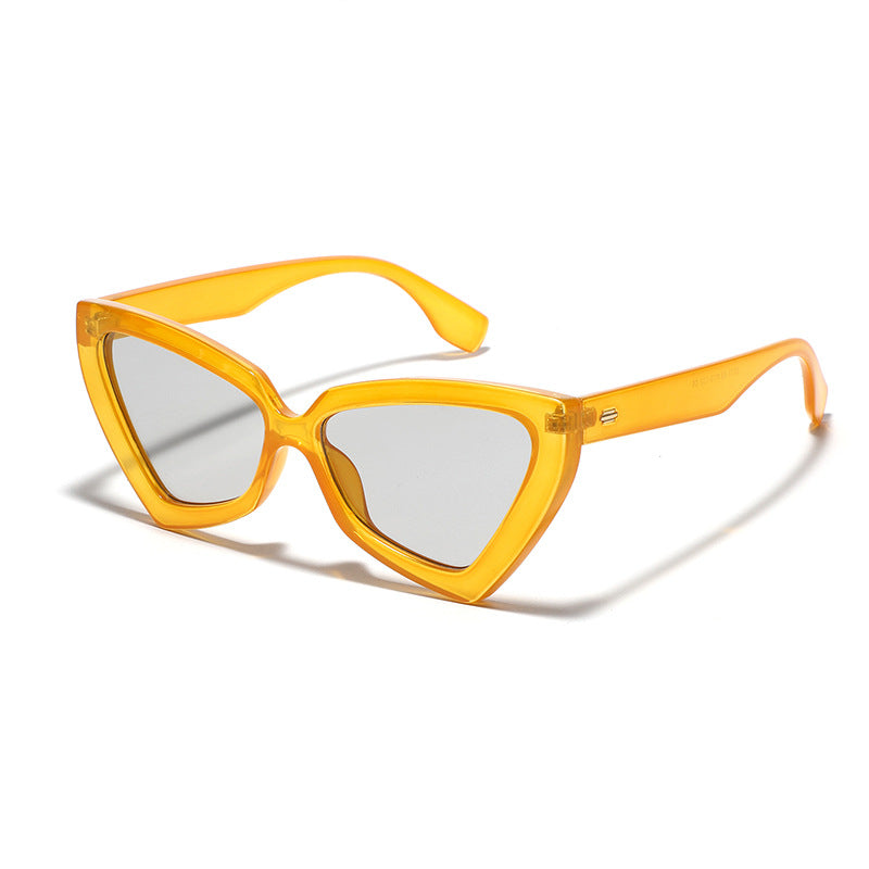Damen Cat-Eye Sonnenbrille mit verspiegelten Gläsern und robustem Rahmen Brehn
