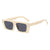 Modische eckige Sonnenbrille