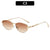Stylische hexagonale Metallrahmen Sonnenbrille