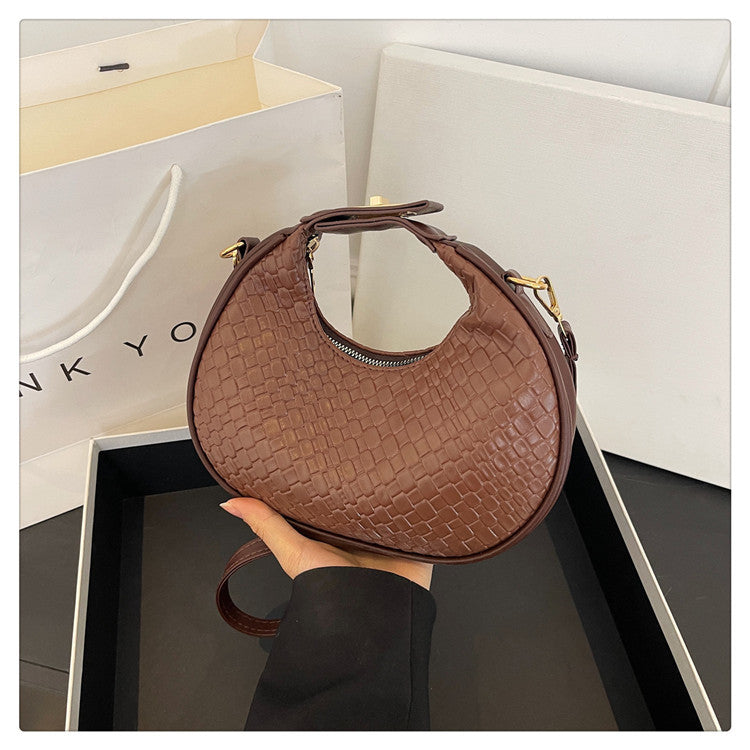 WoTextured Leder Hobo Tasche Brehn