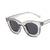 Retro-inspirierte klare Rahmen-Sonnenbrille