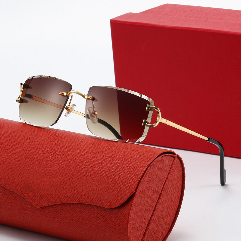 Damen elegante Halbrahmen Korrektionsbrille Brehn