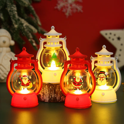 Dekorative Weihnachtslaterne mit Weihnachtsmann-Motiv Brehn