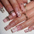 Dekorative Lange Stiletto Nail Art Tipps Brehn