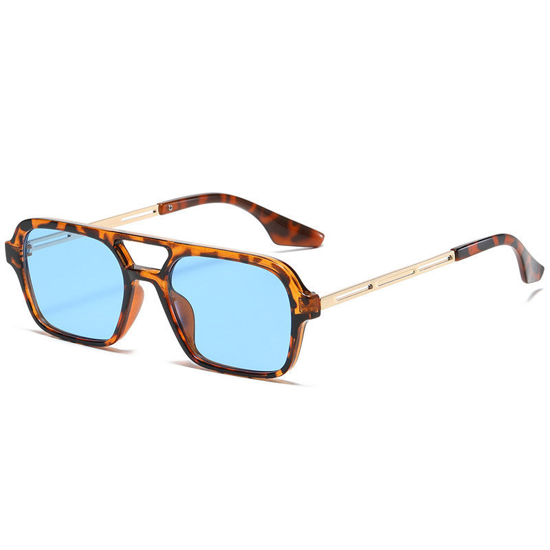 Damen Designer-Sonnenbrille mit elegantem transparentem Rahmen und gelben Gläsern Brehn