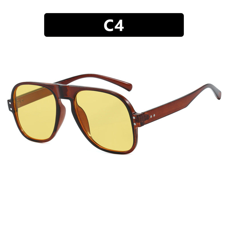 Damen modische quadratische Sonnenbrille mit robustem, UV-Schutz Brehn