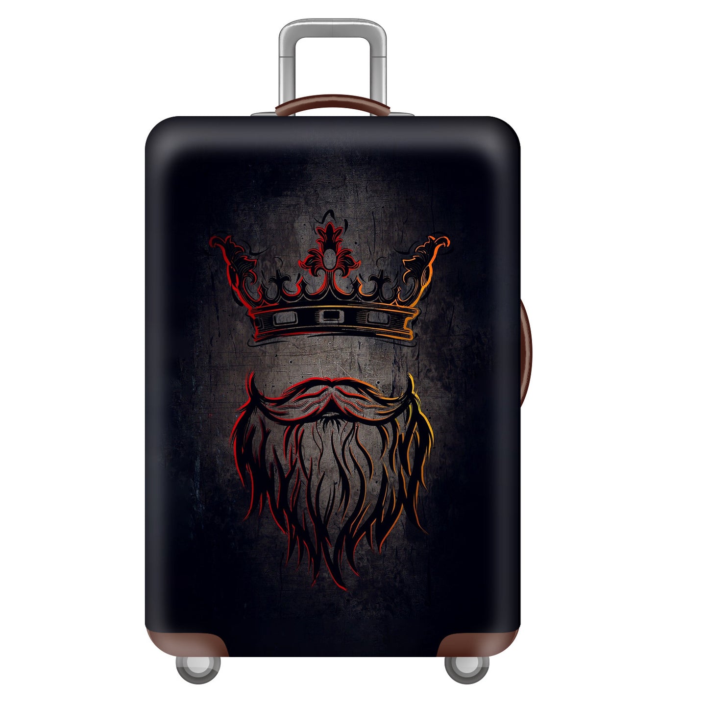 Unisex nan großer Hartschalenkoffer mit robustem Trolleygriff und elastischem Motivschutzcover Superhelden-Design Brehn