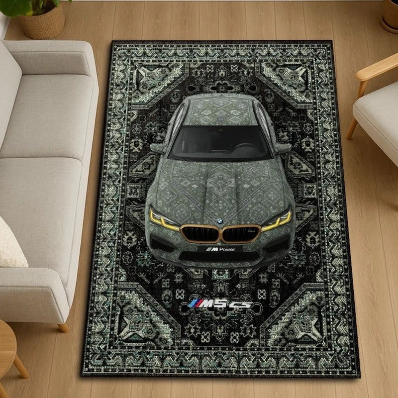 Dekorativer, automobil-inspirierter Teppich