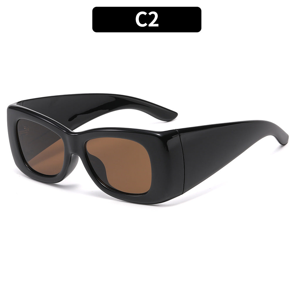 Elegante Übergroße Quadratische Sonnenbrille